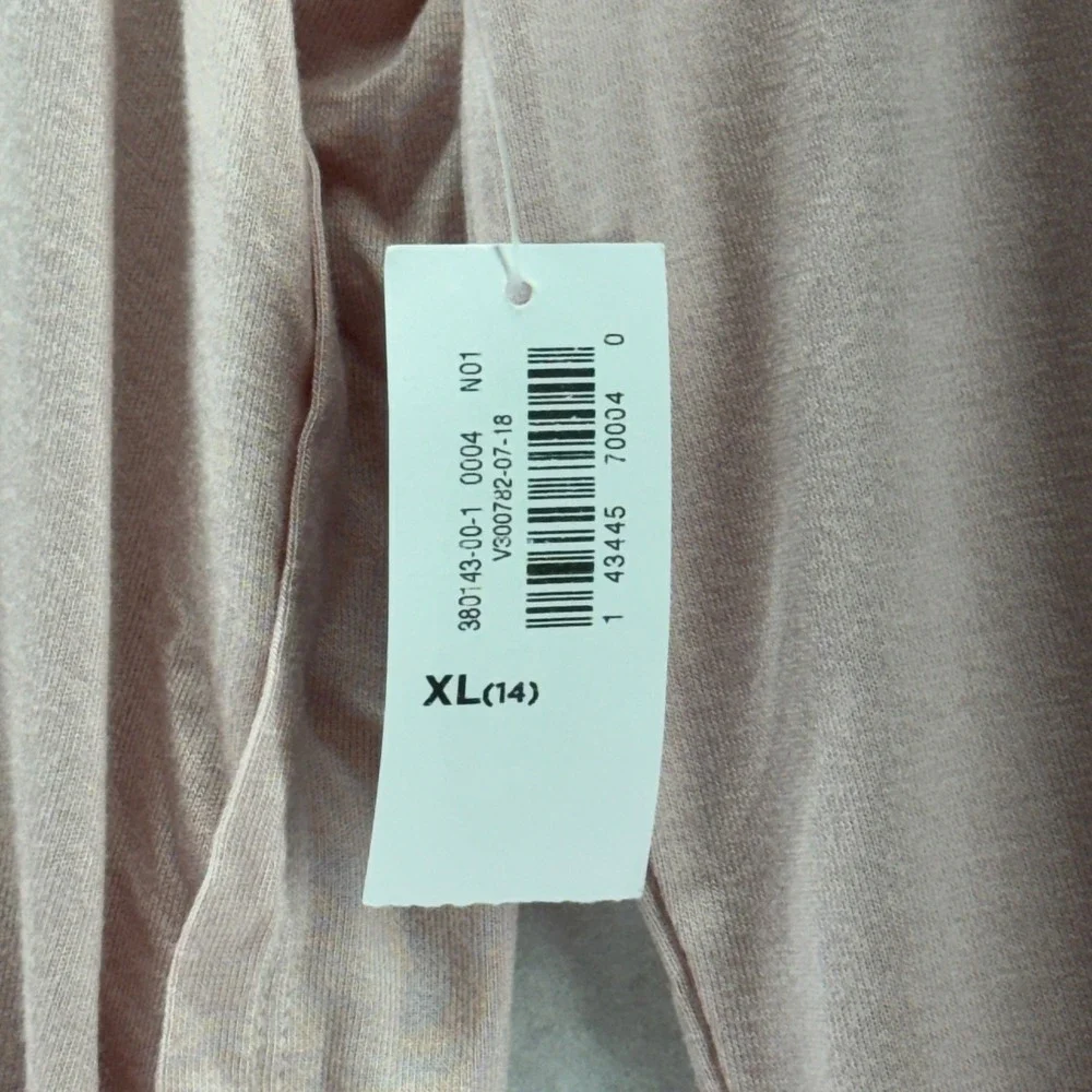 Old Navy Girls Size XL‎ 14 Pink Glitter Stay Amazing Graphic Long Sleeve Top